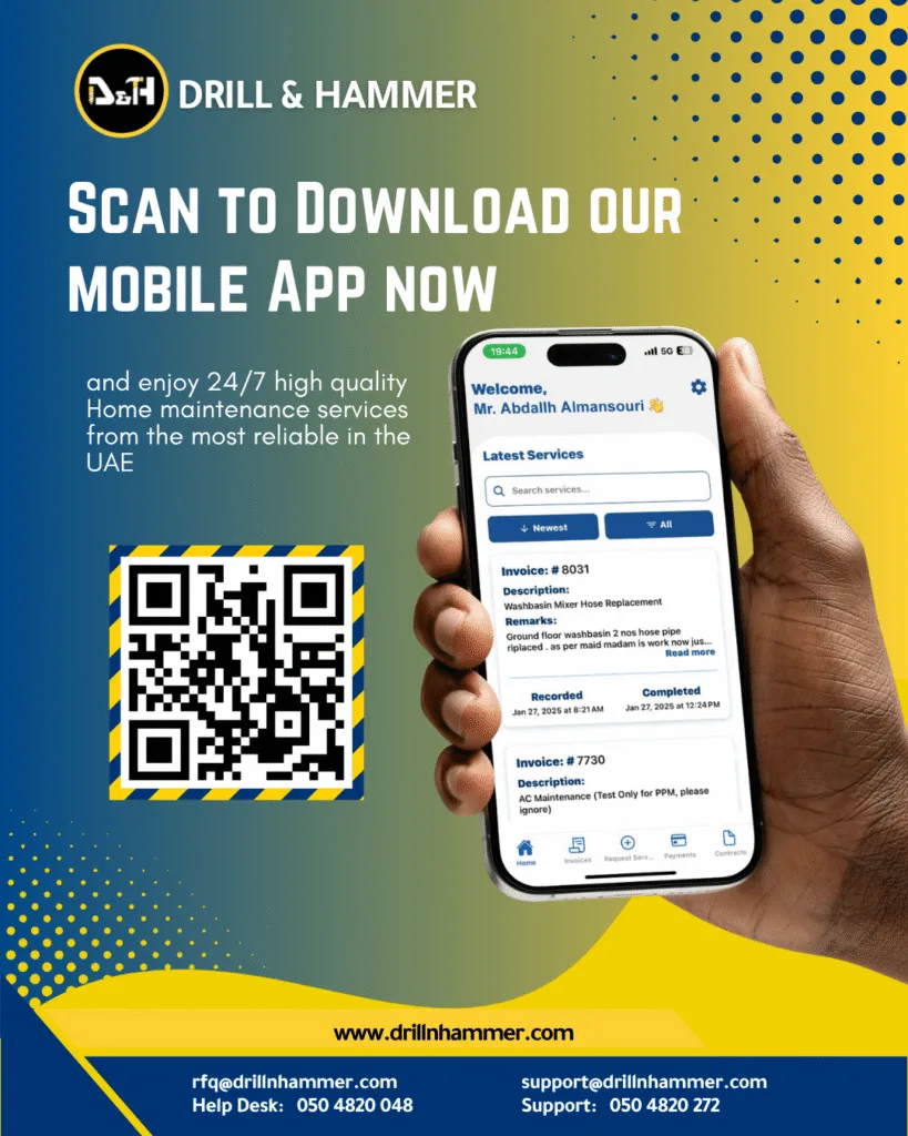 Drill & Hammer Facility Management Maintenance | Mobile App